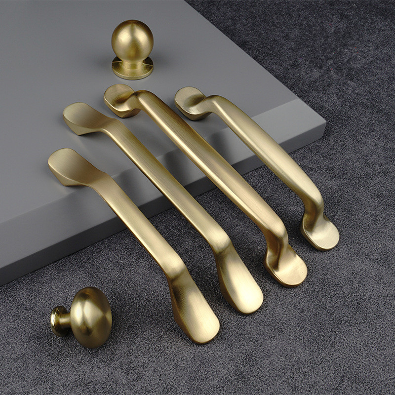 Furniture Hardware Drawer Pulls - Gold Furniture Handles Aluminum Kitchen Pulls
