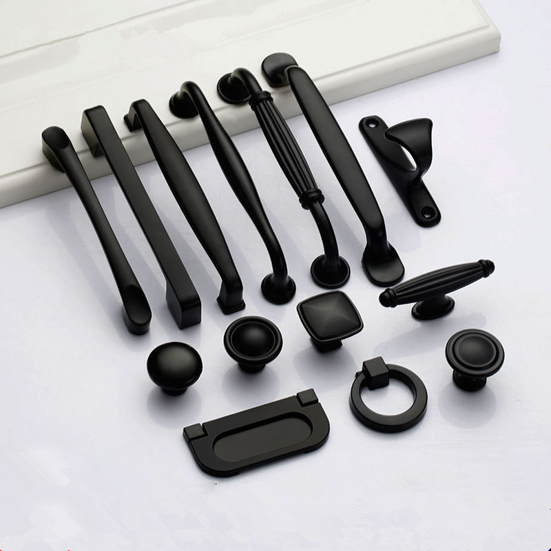 Black Handles for Furniture Ca - огляд і ціна Furniture Hardware Drawer Pulls