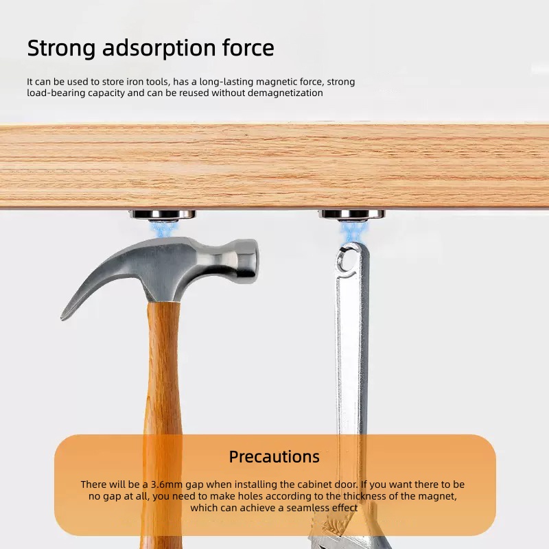 Concealed circular metal magne - огляд і ціна Used Furniture Hardware