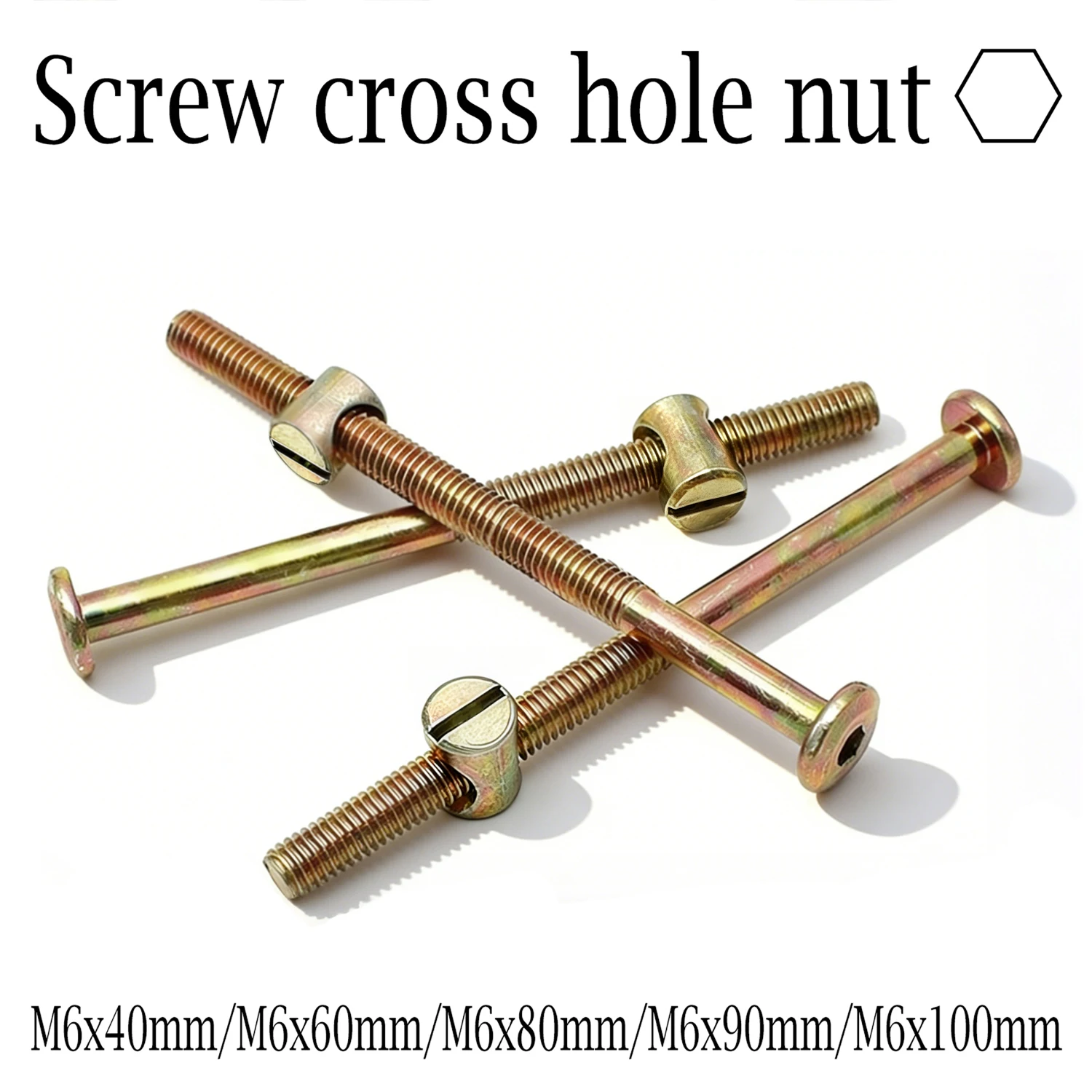 10/20Pcs M6 Hex Socket Head Ca - огляд і ціна Furniture Hardware Barrel Nut