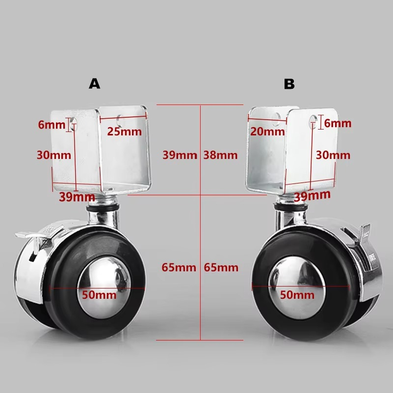4pcs Brand New 2 Inch Crib Cas - огляд і ціна Brand Hardware Furniture