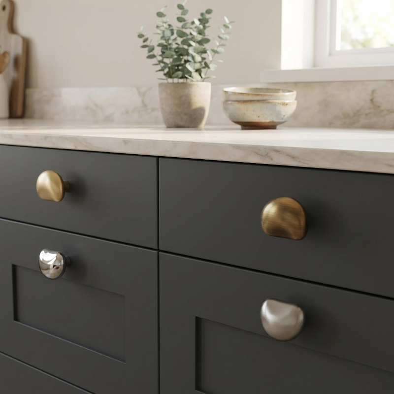 Simple Cabinet Door Knob Pebbl - огляд і ціна Vintage Furniture Hardware Pulls