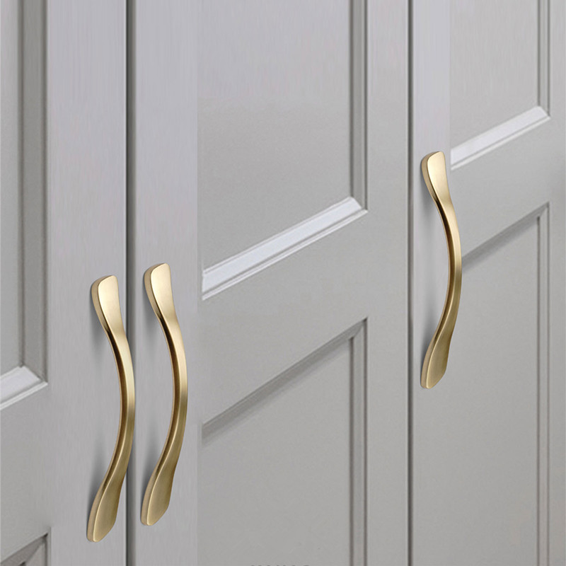 Gold Furniture Handles Aluminu - огляд і ціна Furniture Hardware Drawer Pulls