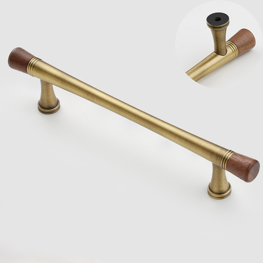 Vintage Walnut Brass Handle Ro - огляд і ціна Vintage Furniture Hardware Pulls