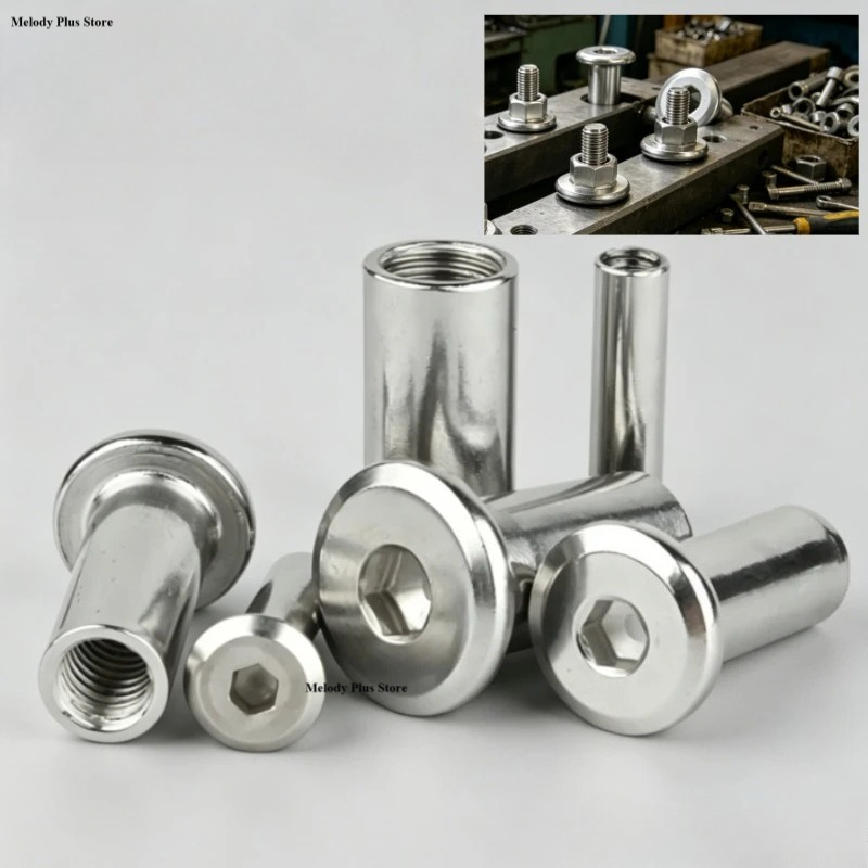 M3 M4 M5 M6 M8 Long Sleeve Nut - огляд і ціна Furniture Hardware Barrel Nut