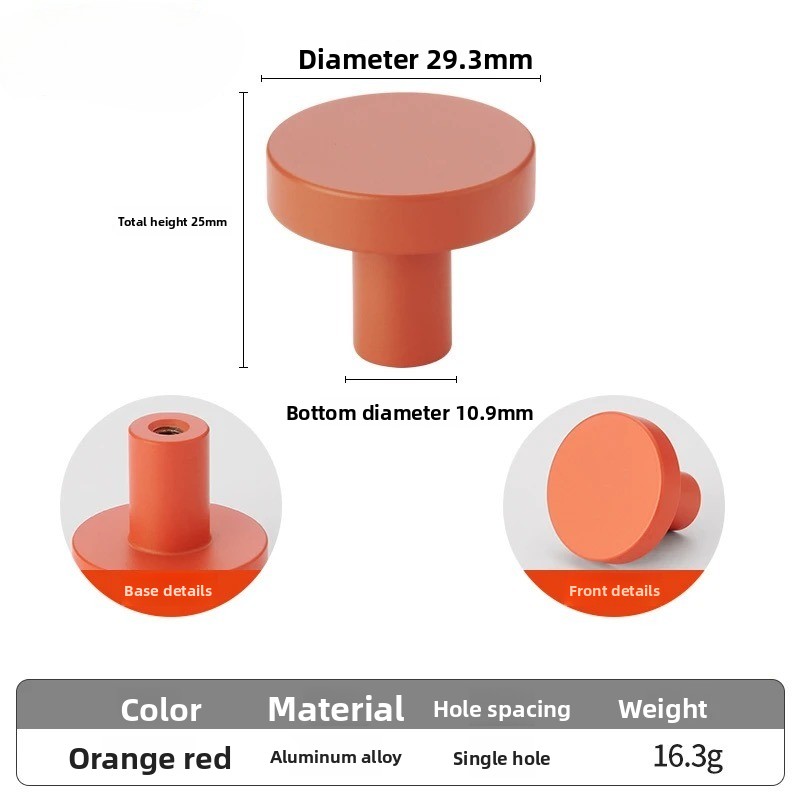Morandi Color Orange/Pink Cabi - огляд і ціна Furniture Hardware Drawer Pulls